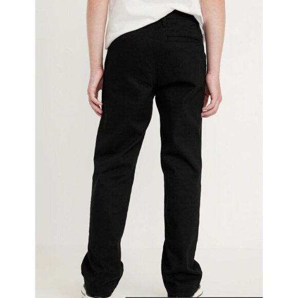 Old Navy Uniform Straight Leg Pants for Boys Black Size 14 Regular - Picture 2 of 5